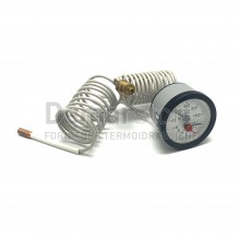 Termomanometro Capillare 0-120°C 0-6 Bar Ø 52 mm Attacco 1/4"