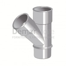 Braga Grigia PVC ad Incollaggio 45° MF Diam. 32