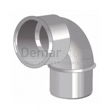 Curva Grigia PVC ad Incollaggio 87° MF Diam. 32