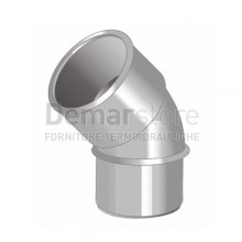 Curva Grigia PVC ad Incollaggio 45° MF Diam. 32