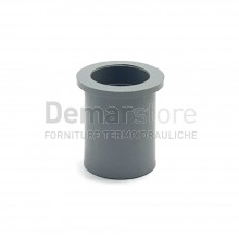 Codolo Grigio PVC ad Incollaggio Diritto con Cartella Diam. 40