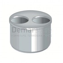 Riduzione a Tampone Grigia PVC ad Incollaggio Diam. 100 x 40 x 40