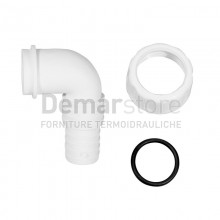 Curva Attacco Lavatrice con Ghiera Diam. 1"