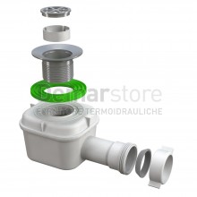 Piletta Doccia Sifonata Bonomini SPLASH con Flangia Ottone Foro Ø 60 mm