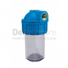 Filtro Contenitore ATLAS |  5" | Mignon Plus | S3P | Attacchi ad Angolo 90° | Diam. 1/2"