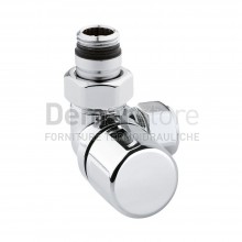 Valvola Arredo Arteclima Termostatizzabile ad Angolo SX 1/2" M 24x19 Cromata