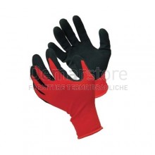 Guanti da Lavoro in Nitrile Rosso Taglia 9