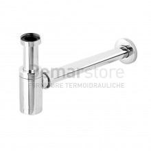 Sifone a Bottiglia LUX 1"1/4 Tondo Cromo