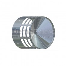 Terminale Inox con Griglia Antintrusione Diam. 80