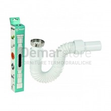 Flessibile Scarico Estensibile Maxiflex | con Spirale in Acciaio | Ghiera  F.1"1/2 x 40