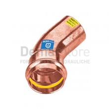 Curva a Pressare in Rame per Acqua-Gas 45° MF Diam. 18
