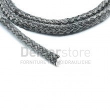 Treccia in Fibra di Vetro "Nera" Tonda ARTICA con Rinforzo Interno Diam. 10 mm "al Metro"