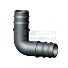Gomito Portagomma in PP per Tubo Bassa Pressione Diam.16 mm