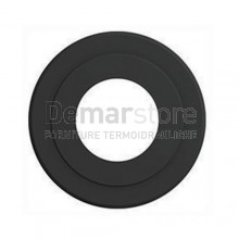 Rosone Copriforo Nero per Stufe | Diam. 130