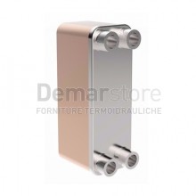 Scambiatore di Calore a 30 Piastre Saldobrasato ZILMET 4x1" Inox  Maschio