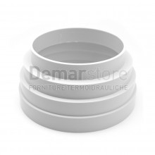 Riduzione Bianca in PVC per Cappa Cucina Universale Ø100-125
