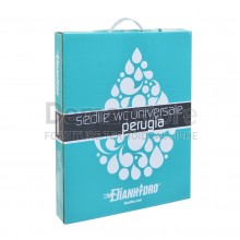 Sedile WC Universale in MDF Pesante Bianco | PERUGIA