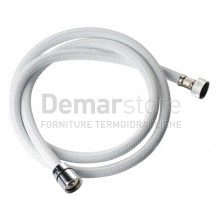 Flessibile Doccia in Nylon Attacco Conico FF 1/2" | Bianco | cm. 200