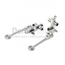 Miscelatore a Pedale | Pavimento-Parete | Ingresso Acqua Fredda + Calda | Diam. 1/2"