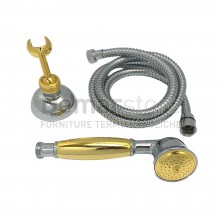 Kit Doccetta con Supporto e Flessibile Emmevi Tiffany | Cromo-Oro | CO110