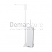 Piantana Colonna Porta Scopino Bianco | Mod. MADISON