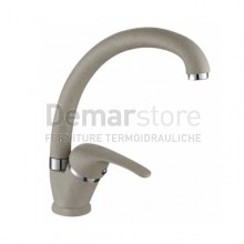 Miscelatore Lavello Cucina Canna a Luna | Granito Avena