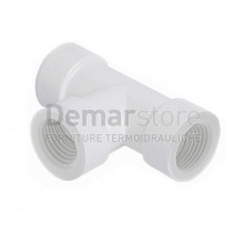 Tee per Tubo Scarico Condensa Rigido Bianco | Ø 20x20x20