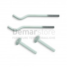 Mensole per Radiatori Alluminio Tonde (Coppia) | Lunghezza mm.220