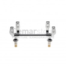 Cerniere per Sedili WC con Barra Centrale ad Espansione | Int.cm.16 | 111-3065