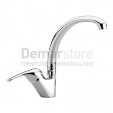 Miscelatore Lavello Cucina D'AMBRA | Canna a Luna | Serie BLU 2.0