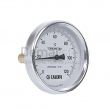 Termometro con Pozzetto Attacco Posteriore | Diam.80 | 0-120° | M.1/2" x Lungh. mm.45