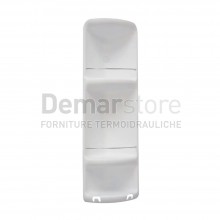 Angoliera Doccia CAESAR a 3 Ripiani in PVC Bianca