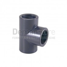 Tee in PVC-U | PN16 | Filettato Femmina | Diam. 1"