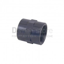 Manicotto in PVC-U | PN16 | Filettato FF | Diam. 2"