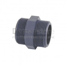 Nipplo in PVC-U | PN16 | Filettato MM |  Diam. 1"1/2