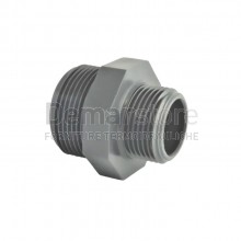 Nipplo Ridotto in PVC-U | PN16 | Filettato MM |  Diam. 1"1/2 x 1"1/4