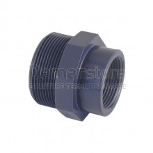 Riduzione in PVC-U | PN16 | Filettato MF |  Diam. 2" x 1"1/4