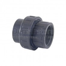 Bocchettone in PVC-U | PN16 | Filettato | FF | Diam. 1"1/4