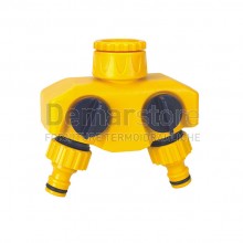 Presa Rubinetto a 2 Vie con Valvole di Arresto | 1/2" e 3/4"