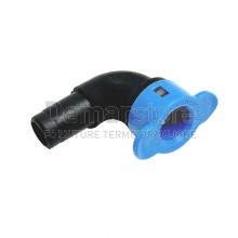 Blu-Lock | Gomito con Innesto Maschio per Tubo Flessibile | D.15 | BL409-005