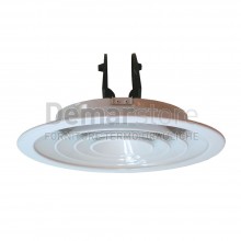 Diffusore Circolare Con Serranda Coni Fissi | Bianco Ral 9016 | Diam.200