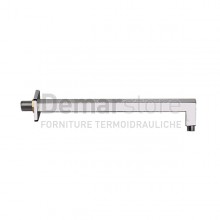 Braccio Doccia MINIMAL Quadro in Ottone Cromato cm.40
