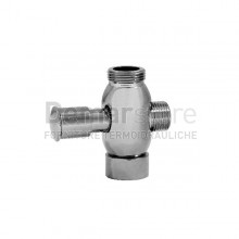 Deviatore in Ottone per Colonna Doccia | MF 3/4" Uscita 1/2"F.