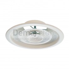 Diffusore Circolare Coni Regolabili | Bianco Ral 9010 | Attacco Diam.200