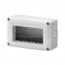 GW27004 | Contenitore a Parete GEWISS | System | IP40 | Grigio | 4 Posti