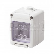 GW27042 | Contenitore a Parete GEWISS | System | IP55 | Grigio | 2 Posti