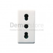 GW20203 | Presa Bipasso GEWISS | System | 10/16A | Bianco