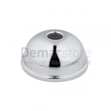 Rosetta Cromata Bombata Esterna 55 mm | Foro Ø10