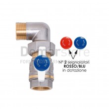 Valvola a Squadra Bocchettonata per Collettori | MF 3/4"