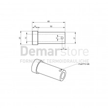 Boccola per Candeletta | MDB - Fuego | per Stufe PluriFire | Antes | Cm.6